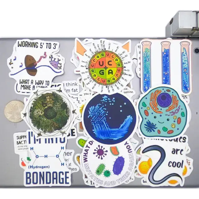 20/30/50PCS Biology Style Stickers Funny Graffiti Life Science Decals for Kids Scrapbook Diary Luggage Laptop Phone Sticker Toys