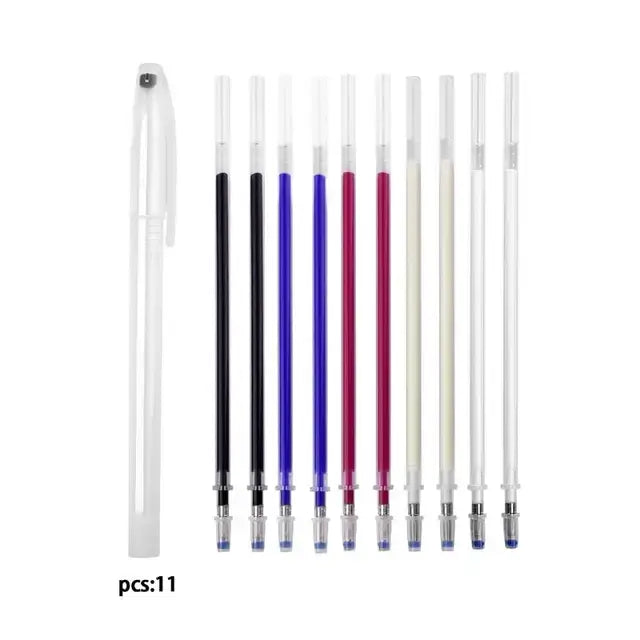 10/20Pcs/Set Heat Erasable Magic Marker Pen Temperature Disappearing Fabric Pens Line Marking DIY Craft Sewing Accessories