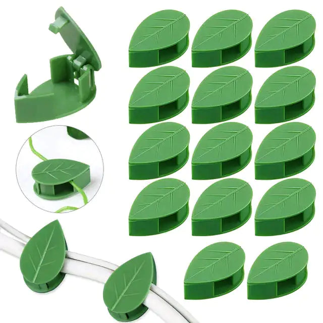 Leaf-shaped Plant Climbing Artifact Fixing Clip