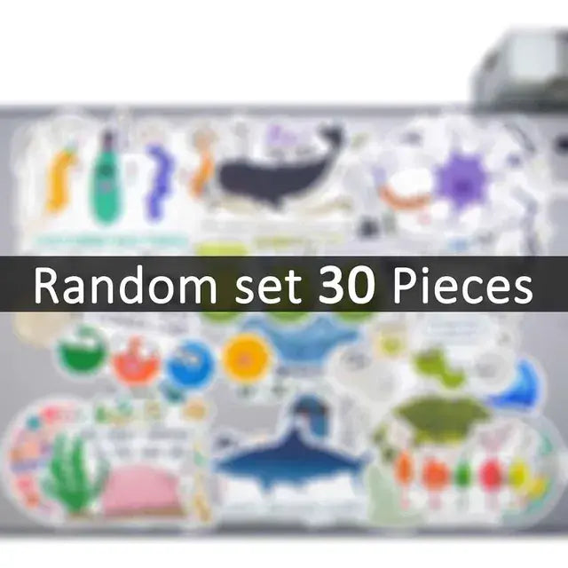 20/30/50PCS Biology Style Stickers Funny Graffiti Life Science Decals for Kids Scrapbook Diary Luggage Laptop Phone Sticker Toys