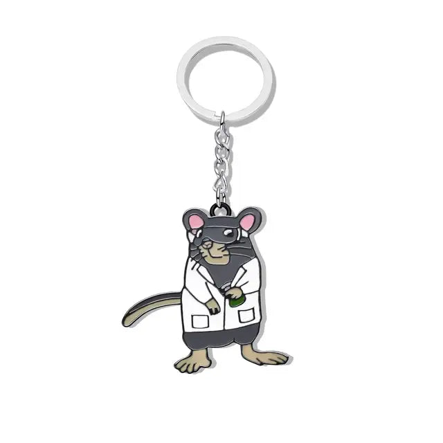 Lab Rat Brooch Cute Fashion Scientific Enamel Pin