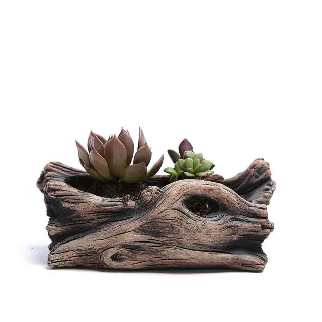 Tree-Shaped Resin Succulent Planter: Outdoor & Indoor Garden Ornament