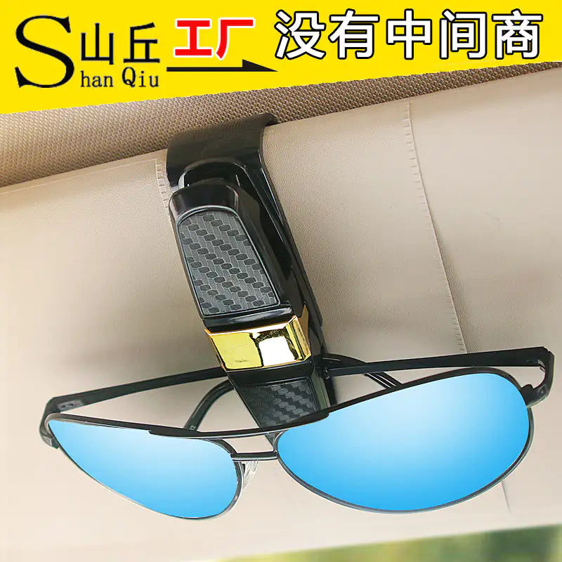 Goggle Boggle Magnetic Clip Holds 2 Sunglasses On The Sun visor