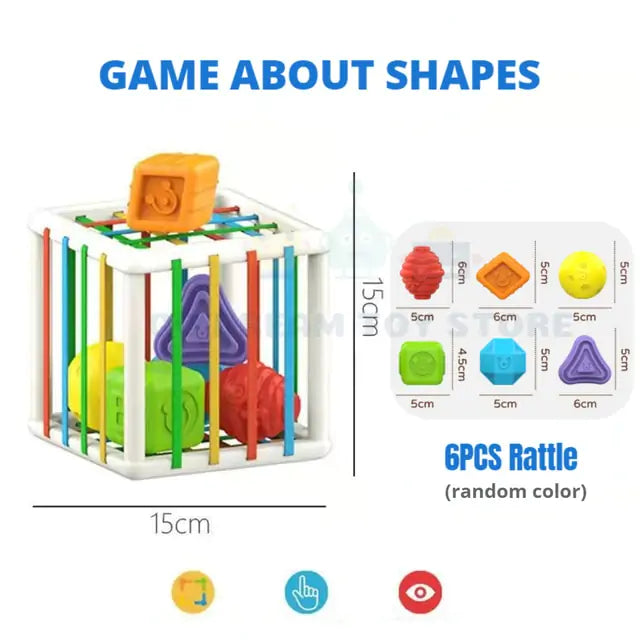 Colorful shape blocks sorting game