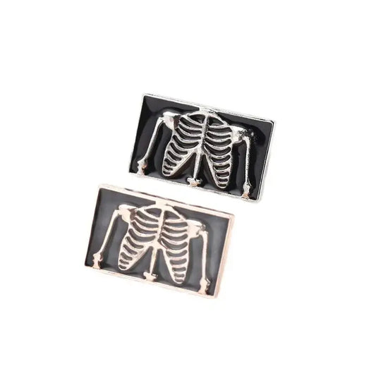 Creativity Skeleton Brooch Organ Medical Enamel Pin