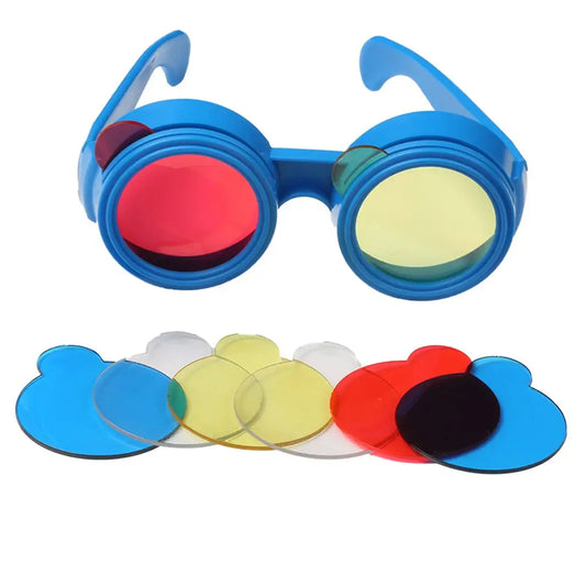Student Kid Trichromatic Glasses Toy - Exploring Three Primary Colors Optical Physics Science Experiment Education Teaching Aids