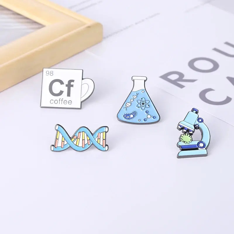 Science Stuff Enamel Pins Brooch Badge