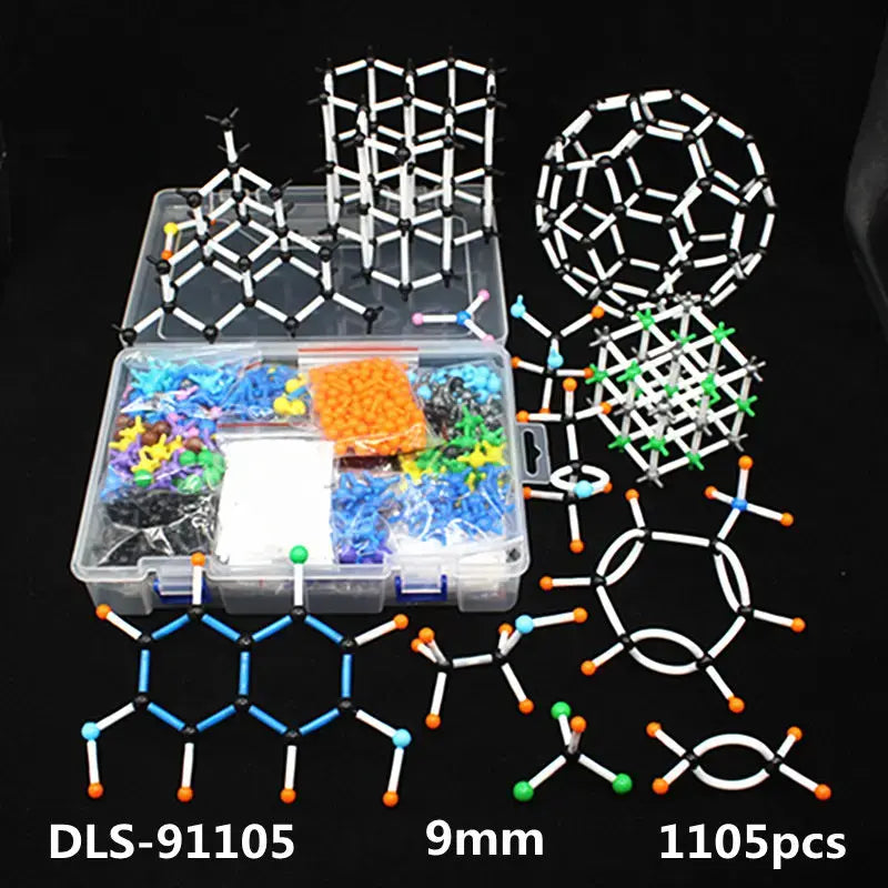 1105pcs 9mm large set Molecular Model Kit,organic Inorganic Crystal structure,Chemistry teaching model for teacher & students