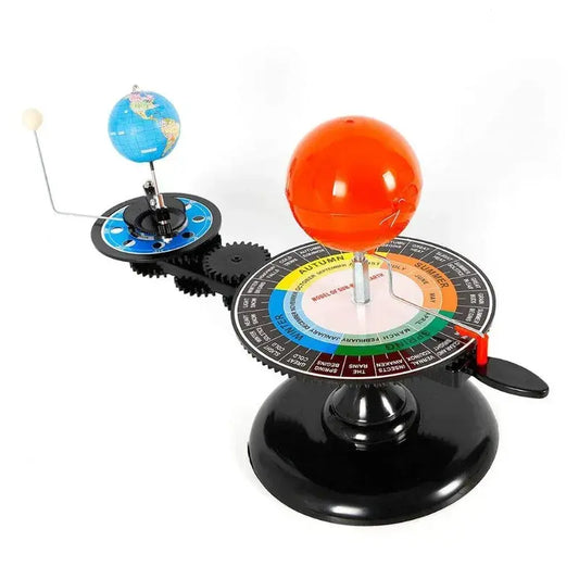 Solar System Model Rotating Solar System Earth And Moon Around The Sun Kids Toy 87HD