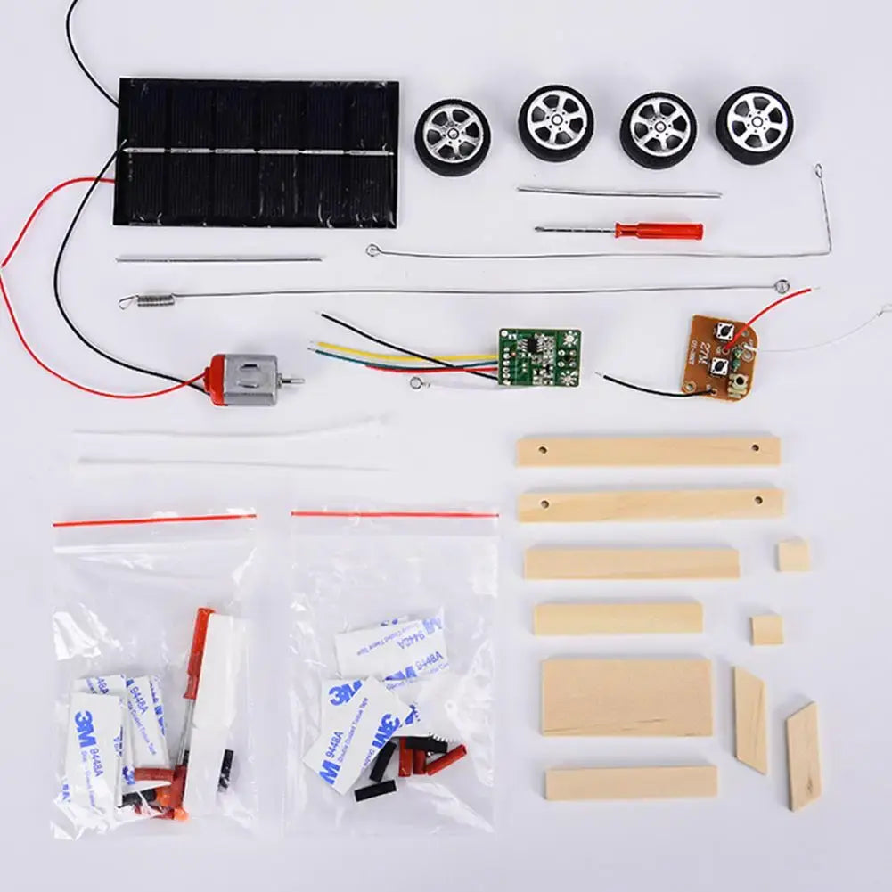 Assemble Solar Car Creative Inventions Motor Ability Of Children Active Thinking DIY Electronic Kit Technology Toys For Kids